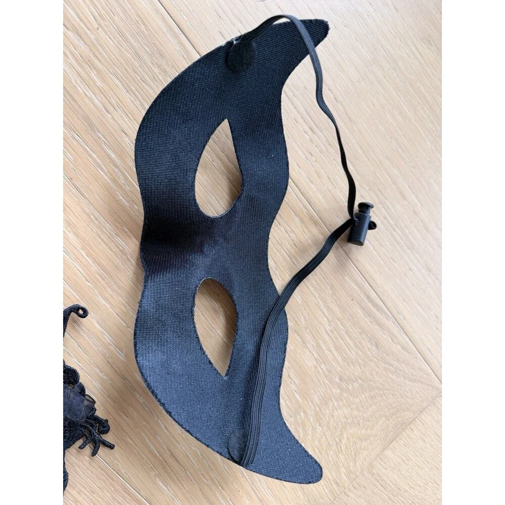 3 Black Gold Masquerade Masks Cosplay Mardi Gras Prom Dance Birthday Bundle